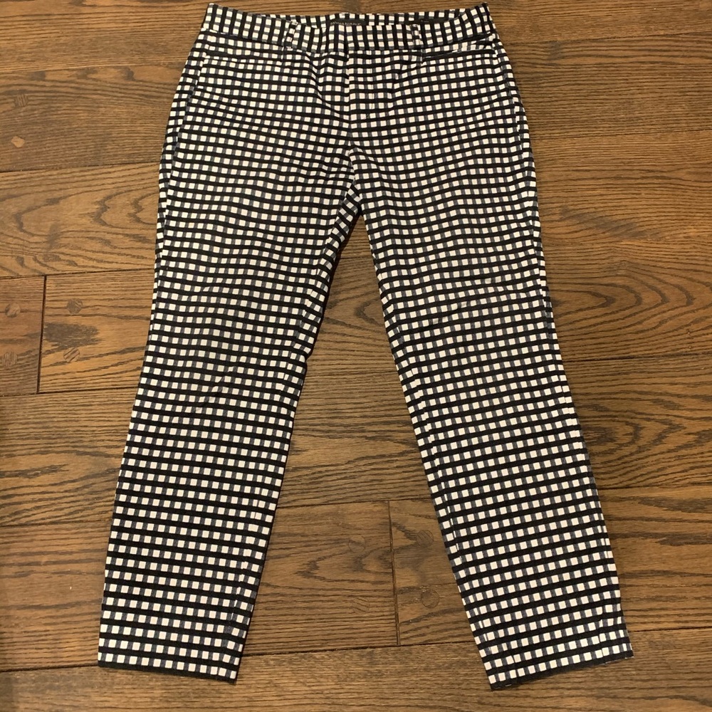 Black and white checker Sloan pant